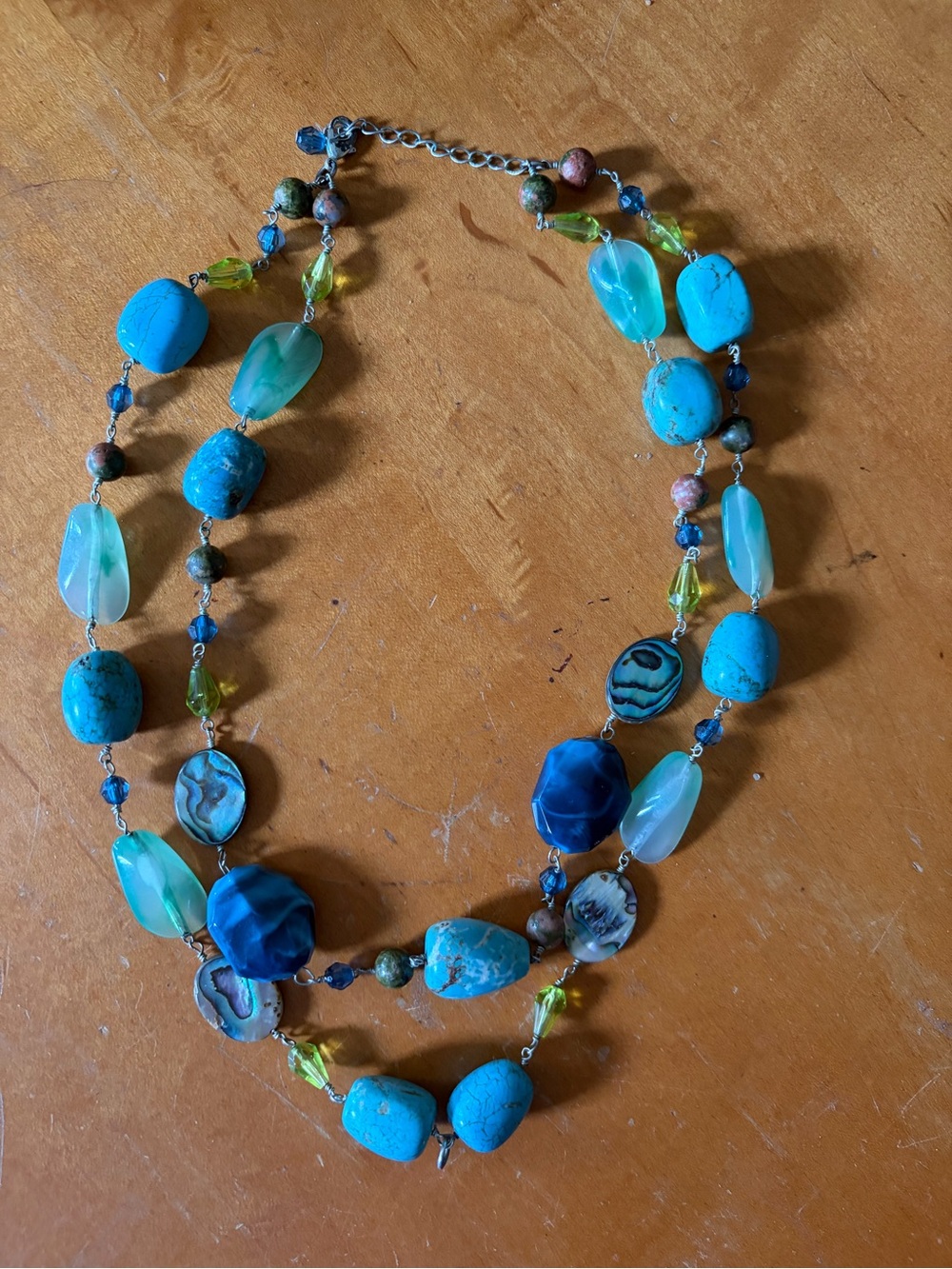 Blue Multi-Stone Women’s Necklace - Turquoise & Aqua
